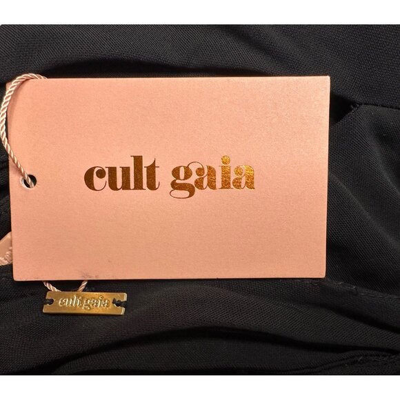 Cult Gaia Zinnie Gown in Black X-Small New Womens Long Sleeve Maxi Dress - Picture 10 of 16